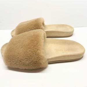 Jenni Kayne Shearling Slides Sandals